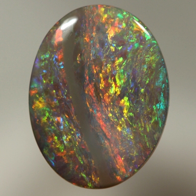 SOLID CRYSTAL OPAL Bright Floral Harlequin pattern with bands SEE VIDEO